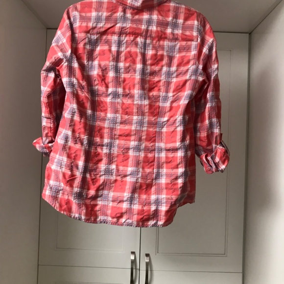 Eddie Bauer Women’s Plaid Travel / Hiking Shirt US M - Picture 2 of 5